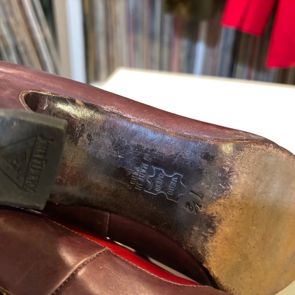 Two-tone Fluevog "secretary" loafers Sz. 7 - Picture 5 of 12
